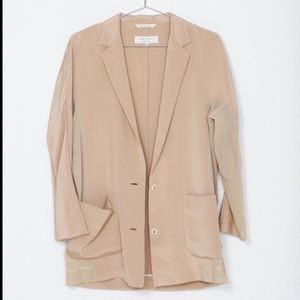 Rag and Bone pale pink relaxed fit blazer